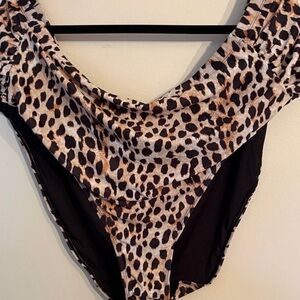 BloomChic Leopard Print One Piece Swimsuit